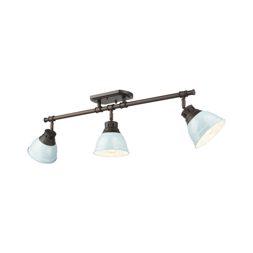 Duncan Three Light Semi-Flush Mount in Rubbed Bronze (62|36023SFRBZSF)