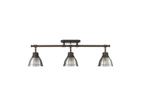 Duncan Three Light Semi-Flush Mount in Rubbed Bronze (62|36023SFRBZPW)
