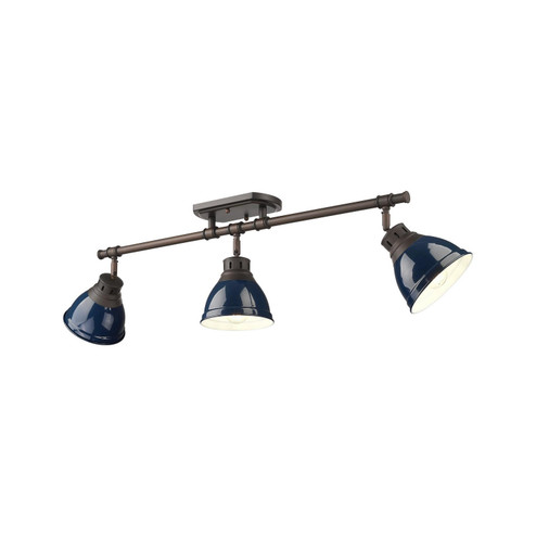 Duncan Three Light Semi-Flush Mount in Rubbed Bronze (62|36023SFRBZNVY)