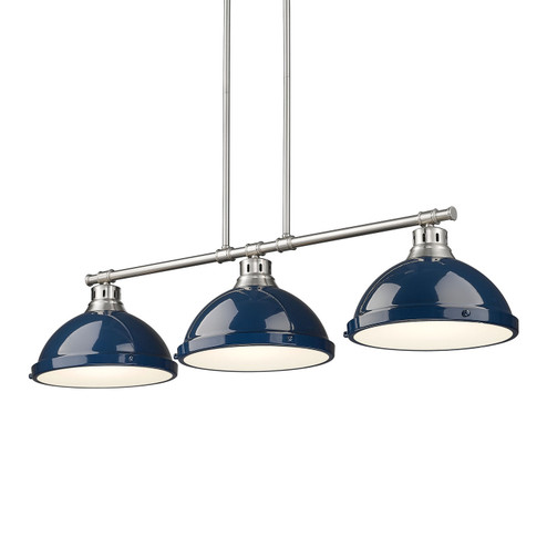 Duncan Three Light Linear Pendant in Pewter (62|36023LPPWNVY)