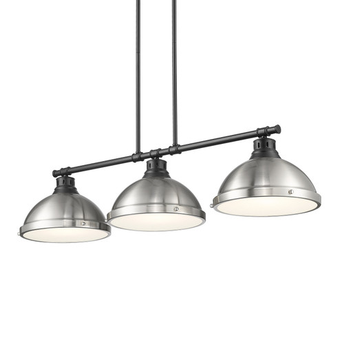 Duncan Three Light Linear Pendant in Matte Black (62|36023LPBLKPW)
