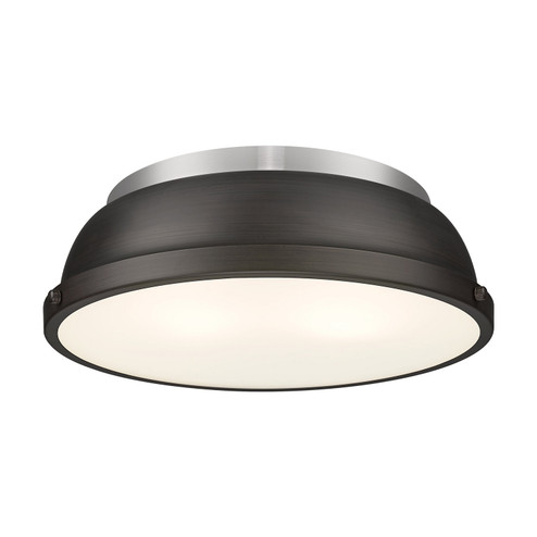 Duncan Two Light Flush Mount in Pewter (62|360214PWRBZ)