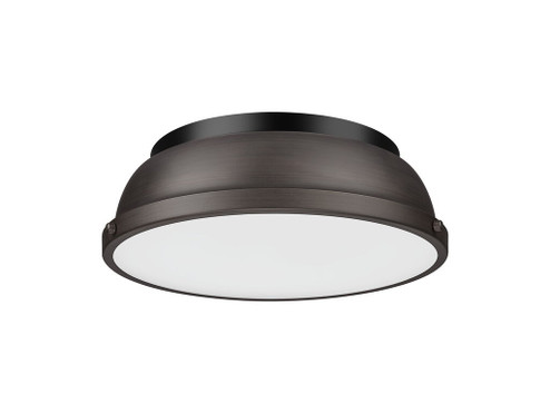 Duncan Two Light Flush Mount in Matte Black (62|360214BLKRBZ)
