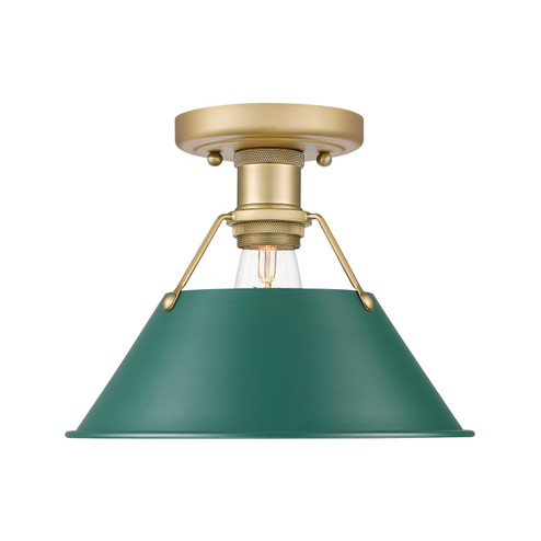 Orwell One Light Flush Mount in Brushed Champagne Brass (62|3306FMBCBGN)