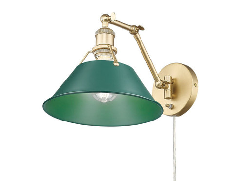 Orwell One Light Swing Arm Wall Sconce in Brushed Champagne Brass (62|3306A1WBCBGN)
