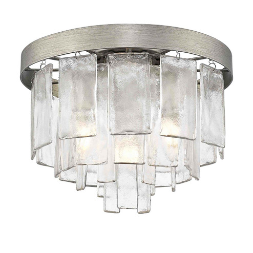 Ciara Three Light Flush Mount in Peruvian Silver (62|1768FMPSHWG)