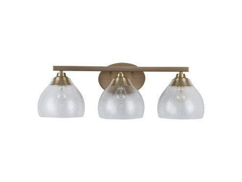 Ariella Three Light Vanity in Brushed Champagne Brass (62|1094BA3BCBHCG)