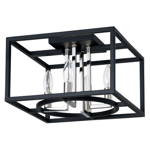 Mundazo Four Light Ceiling Mount in Black & Chrome (217|204602A) Mundazo Four Light Ceiling Mount in Black & Chrome (217|204602A)