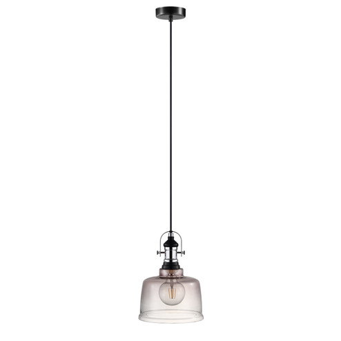 Gilwell One Light Pendant in Matte Black & Chrome (217|202424A) Gilwell One Light Pendant in Matte Black & Chrome (217|202424A)