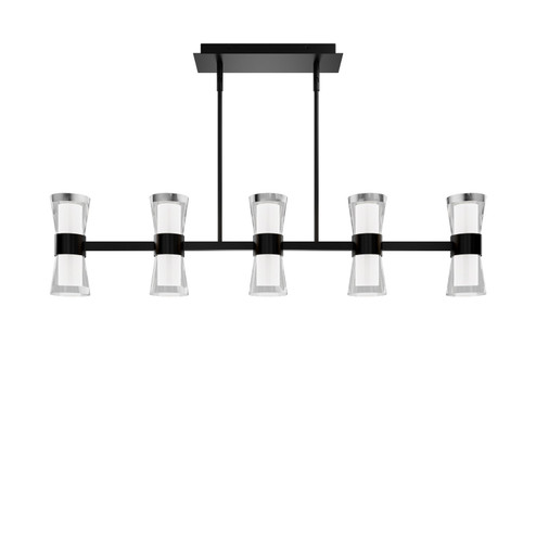 Hourglass LED Pendant in Black (34|PD9153640BK)