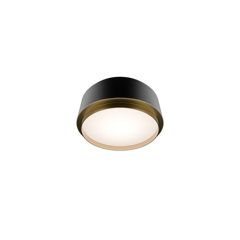 Salvo LED Flush Mount in Black/Aged Brass (34|FM2050940BKAB)