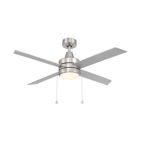 Quade LED Flush Mount Ceiling Fan in Brushed Nickel (34|F106LBN)