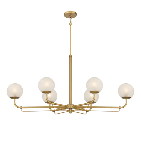 Whitehall Six Light Island Pendant in Legacy Brass (7|3796732)