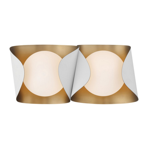 Flare Two Light Vanity in Sand White (7|3772893)