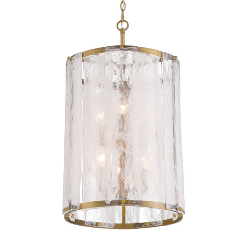 Veil Six Light Pendant in Legacy Brass (7|3637732)