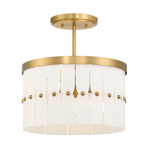 Coronelle Three Light Convertible Semi-Flush in Legacy Brass (7|2083732)