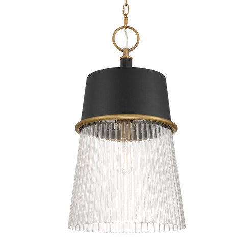 Stamford One Light Pendant in Dark Matte Black (7|194876)