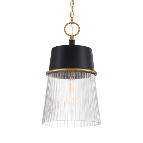 Stamford One Light Pendant in Dark Matte Black (7|193876)
