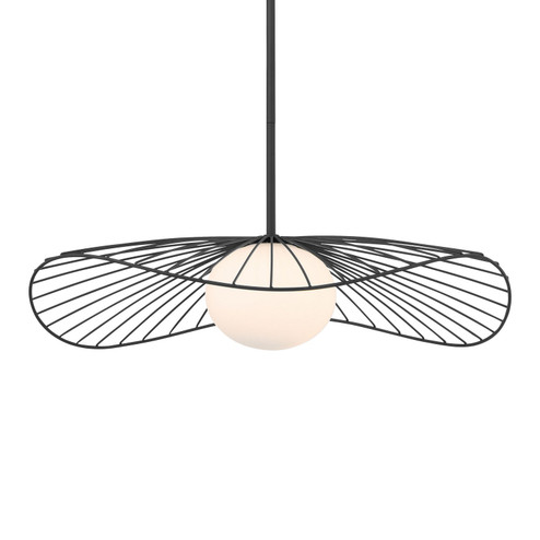 Langley One Light Pendant in Dark Matte Black (7|140899)