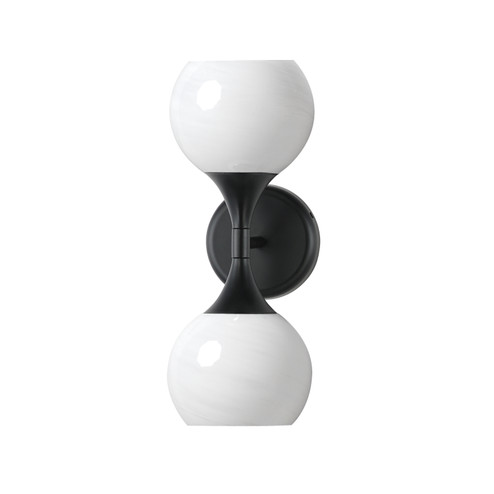 Neve Two Light Wall Sconce in Black (16|21222MRBK)
