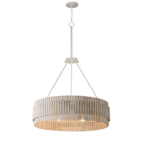 Satori Six Light Chandelier in Ecru (16|14456WWTEC)