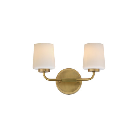 Durham Two Light Wall Sconce in Natural Aged Brass (16|12692WTNAB)