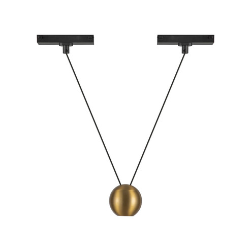 Faria Double LED Pendant in Brushed Gold (347|TRP27203BG4K) Faria Double LED Pendant in Brushed Gold (347|TRP27203BG4K)