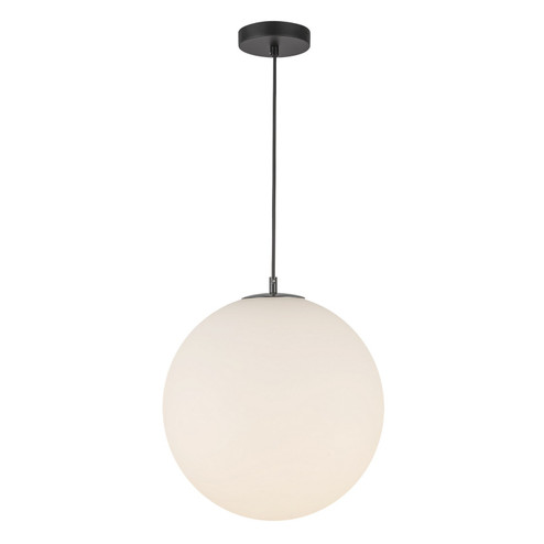 Marco LED Pendant in Black/Opal Glass (347|PD43616BKOP5CCTUNV) Marco LED Pendant in Black/Opal Glass (347|PD43616BKOP5CCTUNV)