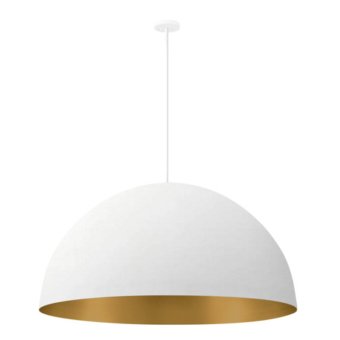 Eight Light Pendant in Matte White w/ Champagne Gold (102|NSH9847MTGD)