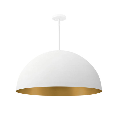Six Light Pendant in Matte White w/ Champagne Gold (102|NSH9843MTGD)