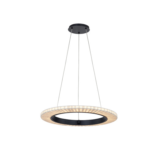 Textile LED Pendant in Matte Black (102|FAB8331CREMMBLK)