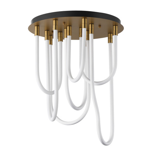 Soleil LED Flush Mount in Natural Aged Brass (86|E24987NAB)