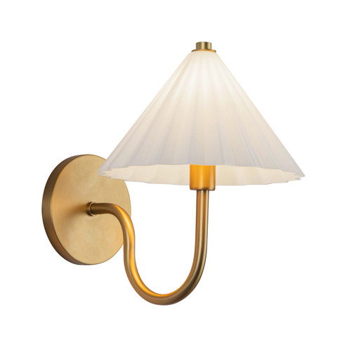 Serena One Light Vanity in Aged Gold/Opal Glass (452|WV451808AGOP)