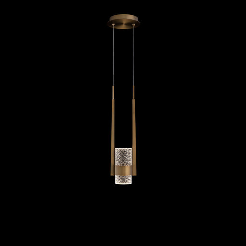 Cadenza LED Mini Pendant in Aged Brass (529|BPD28518AB)