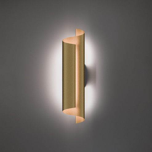 Pirouette LED Wall Sconce in Aged Brass (281|WS9452435AB)