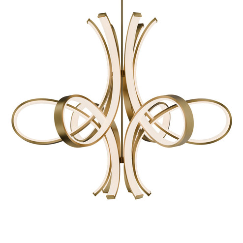 Fleur De Lis LED Pendant in Black (281|PD90556BK)