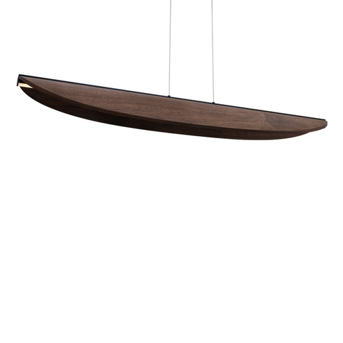 Kiefer LED Linear Pendant in Black/Dark Walnut (281|PD58548BKDW)