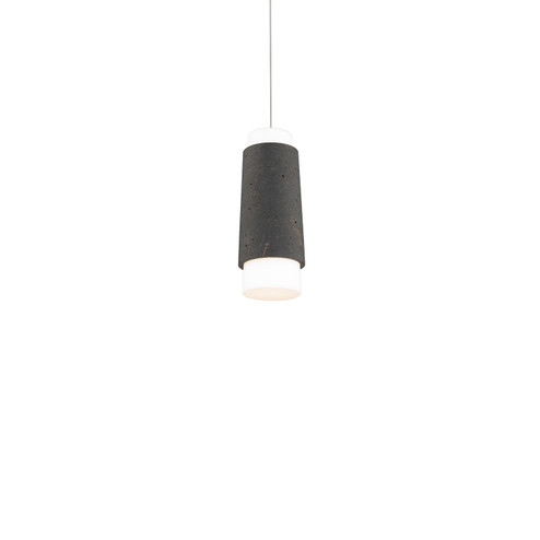 Chauncey LED Mini Pendant in Bassalt Stone/Black (281|PD551330BVBK)