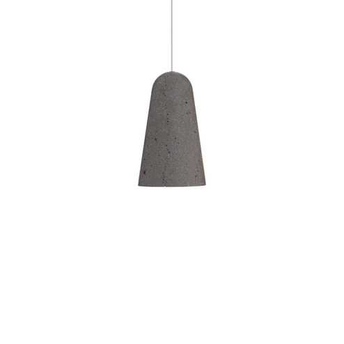 Pompeii LED Mini Pendant in Bassalt Stone/Black (281|PD451030BVBK)