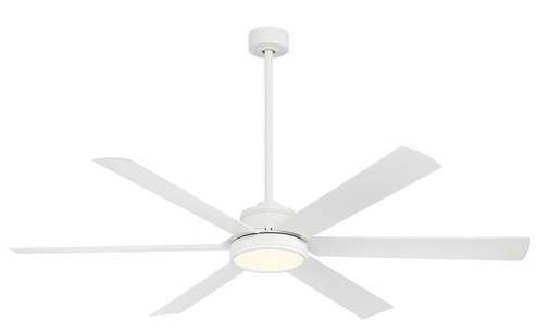 Cairo 65''Ceiling Fan in Flat White (15|F897LWHF)