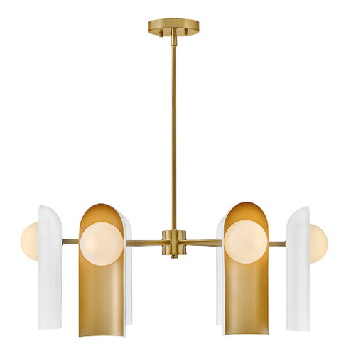 Zuri LED Chandelier in Lacquered Brass (531|84236LCBSO)