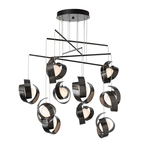 Riza LED Pendant in Dark Smoke (39|131158SKTLONG07GG0711)