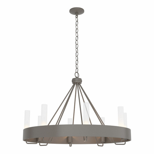 Banded Eight Light Chandelier in Ink (39|105040SKT89FD0611)