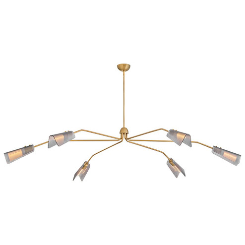 Altman LED Chandelier in Lacquered Brass (13|48306LCB)