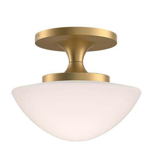 Knox LED Semi-Flush Mount in Lacquered Brass (13|47813LCB)