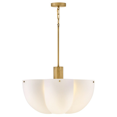 Becca LED Chandelier in Heritage Brass (13|47585HB)
