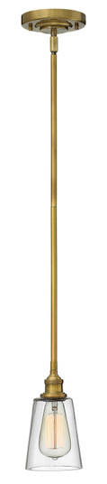Gatsby One Light Pendant in Heritage Brass (13|4937HB)