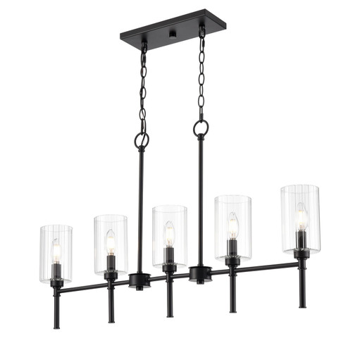 Chastine Five Light Chandelier in Matte Black (59|9925MB)
