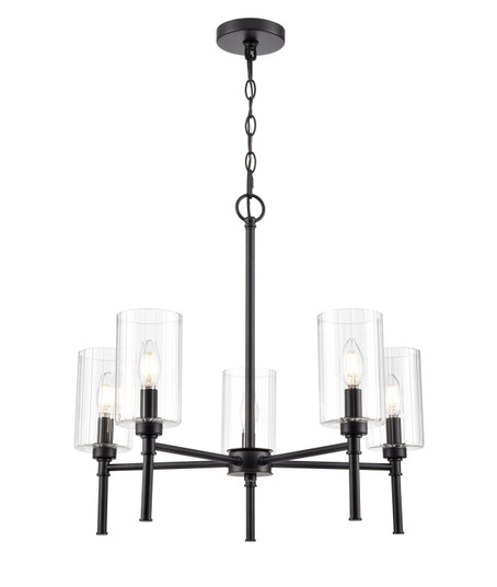 Chastine Five Light Chandelier in Matte Black (59|9915MB)