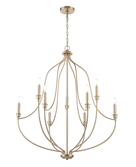 Senoia Nine Light Chandelier in Modern Gold (59|98009MG)